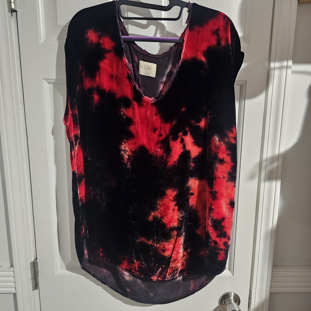 Anthropologie Tina + Jo Giulia Velvet Tunic